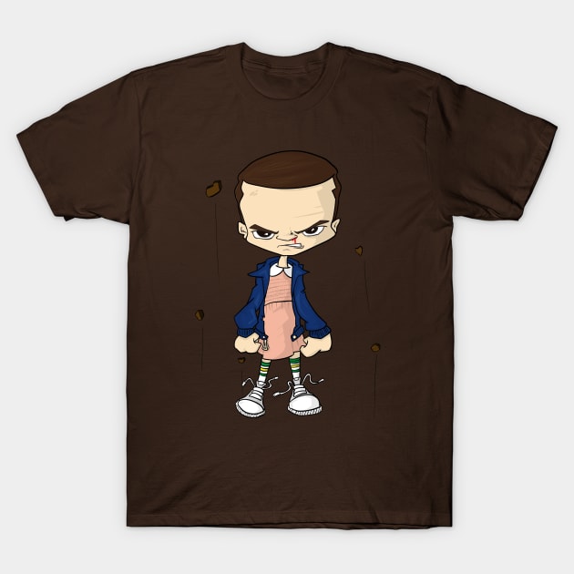 Stranger Things 11 T-Shirt by goofastoon